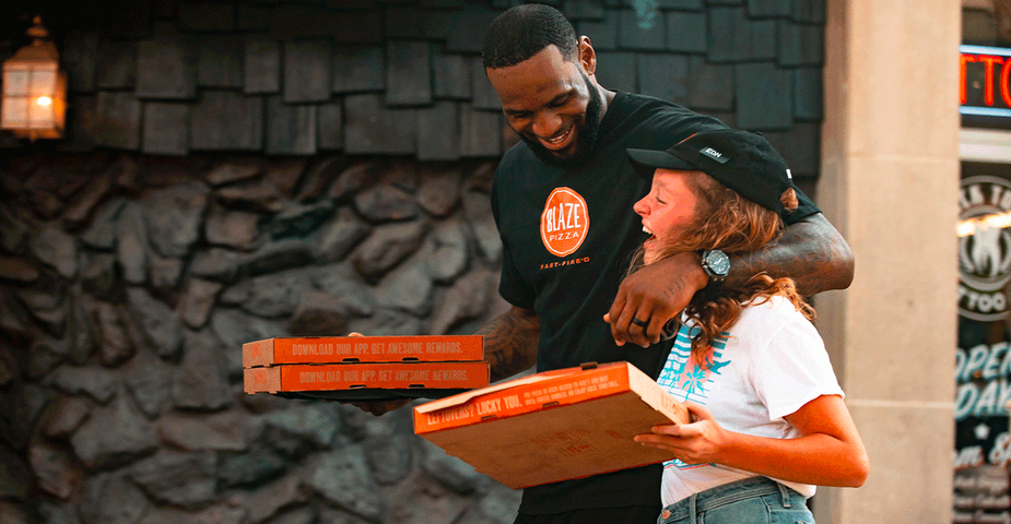 lebron james blaze pizza investment