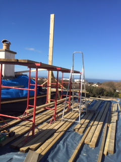 Start of the roof