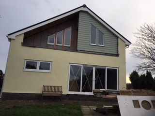 Back elevation after