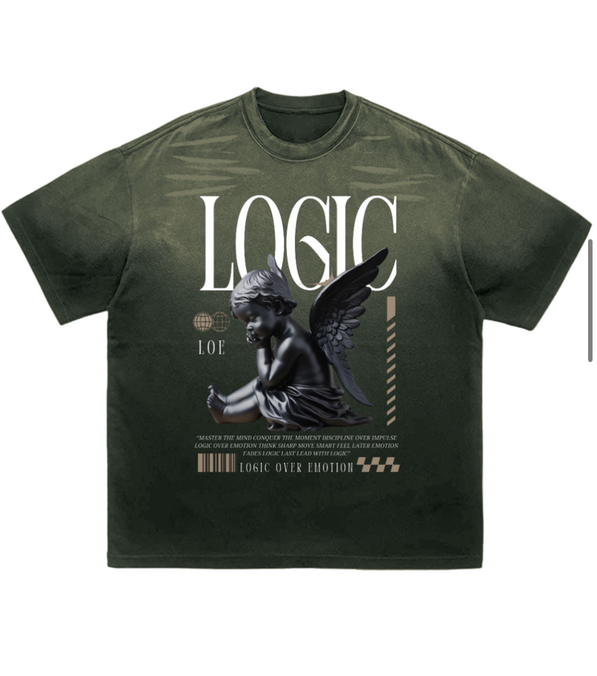 (LOE Angel) Olive green~Tiger Stripes