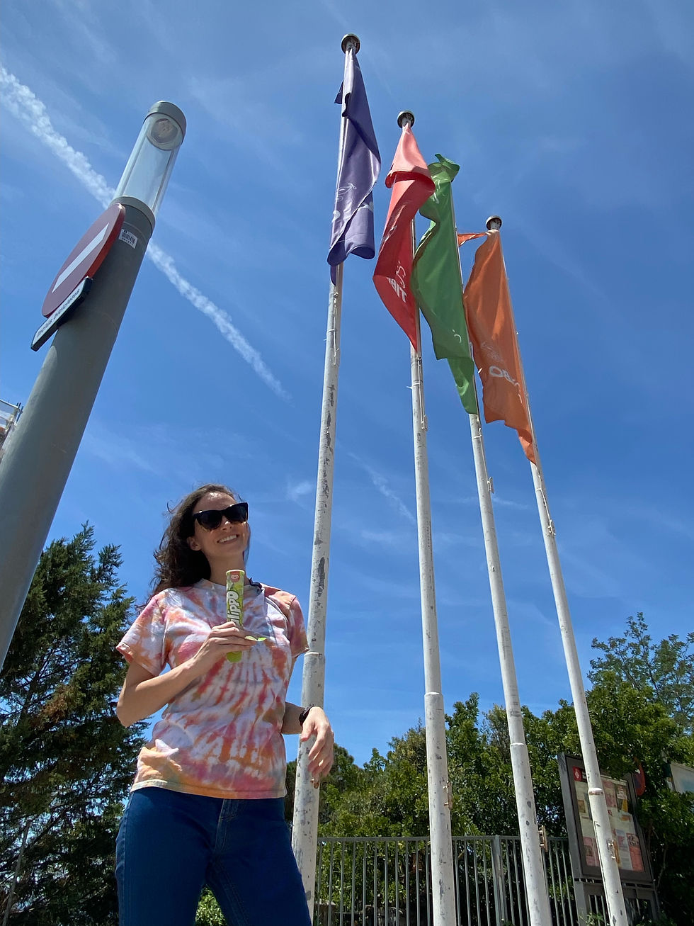 Taylor with Popsicle at Tibidabo
