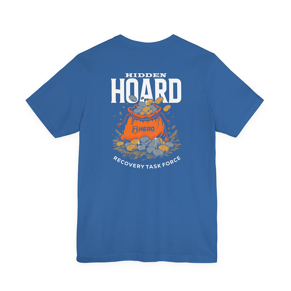 Thumbnail: Hidden Hoard Recovery Task Force Hoard Tee — Intl. Stacker X Crustacean Nation