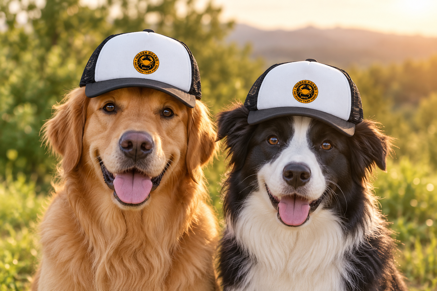Dog Trucker Hat — Hidden Hoard Recovery Task Force (HHRTF) Foam Cap