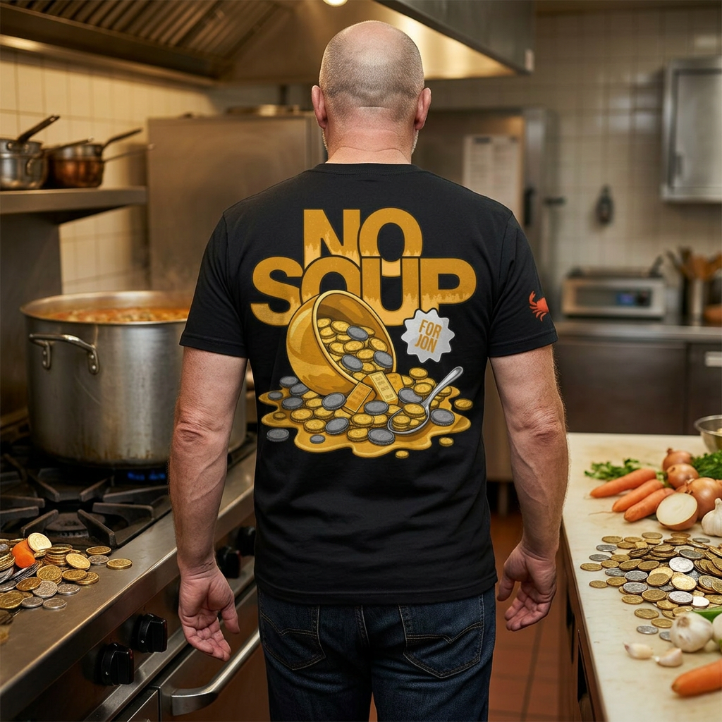 International Stacker "No Soup For Jon" V2 — Crustacean Nation Exclusive Shirt
