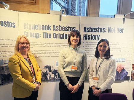 Clydebank Asbestos Group head to the Scottish Parliament