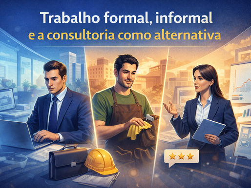 Trabalho formal, informal e a consultoria como alternativa