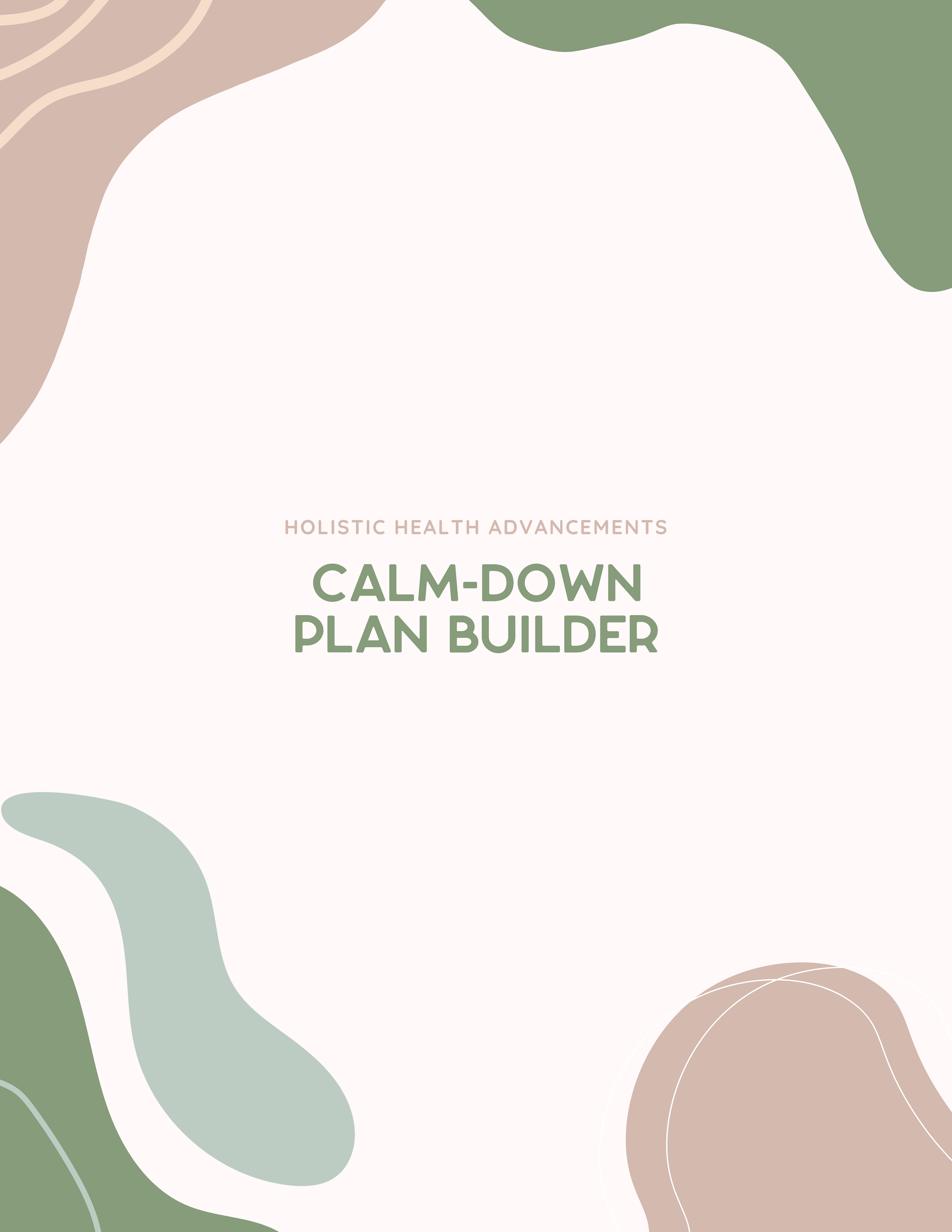 Calm-Down Plan Builder