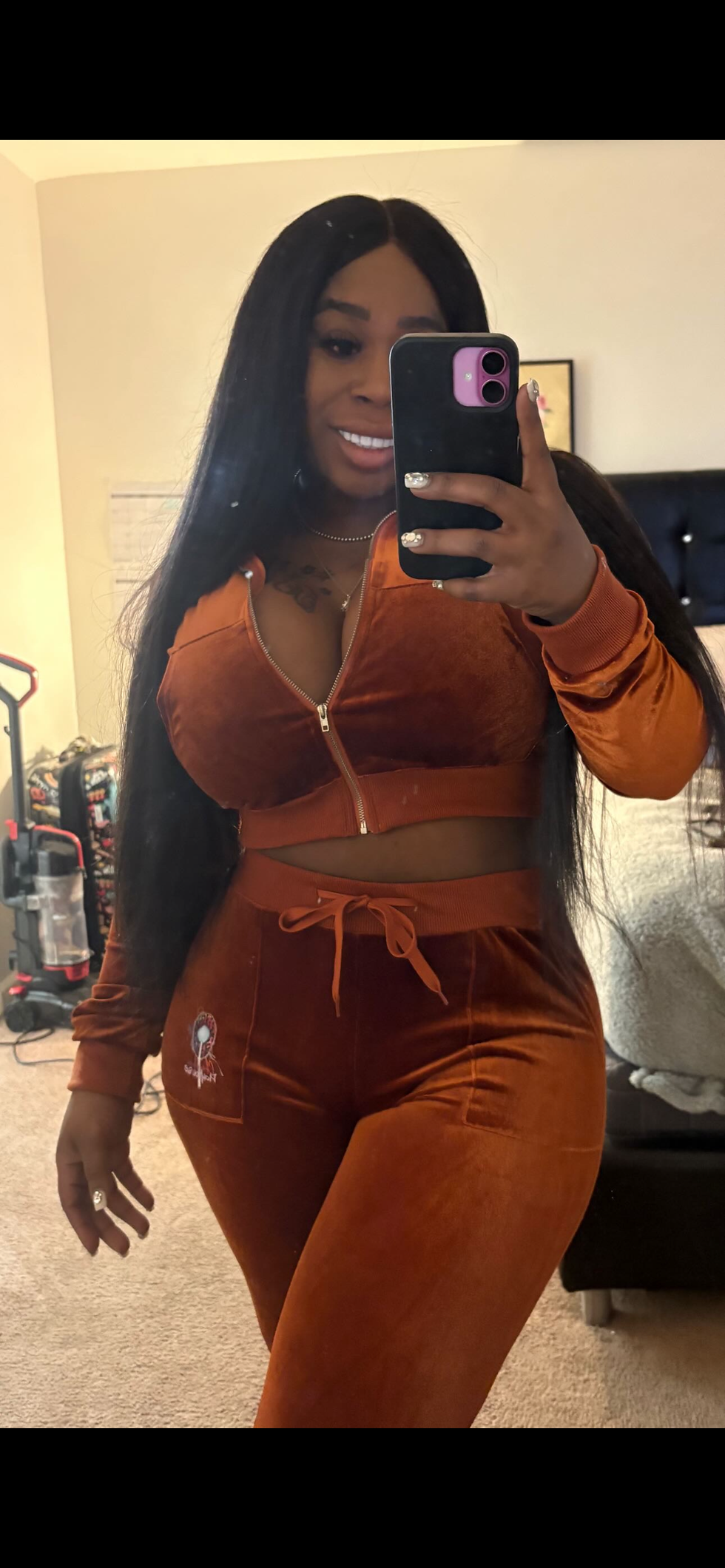 Thumbnail: Cherokeeplayhouse TrackSuits  Velour 2 Piece Set