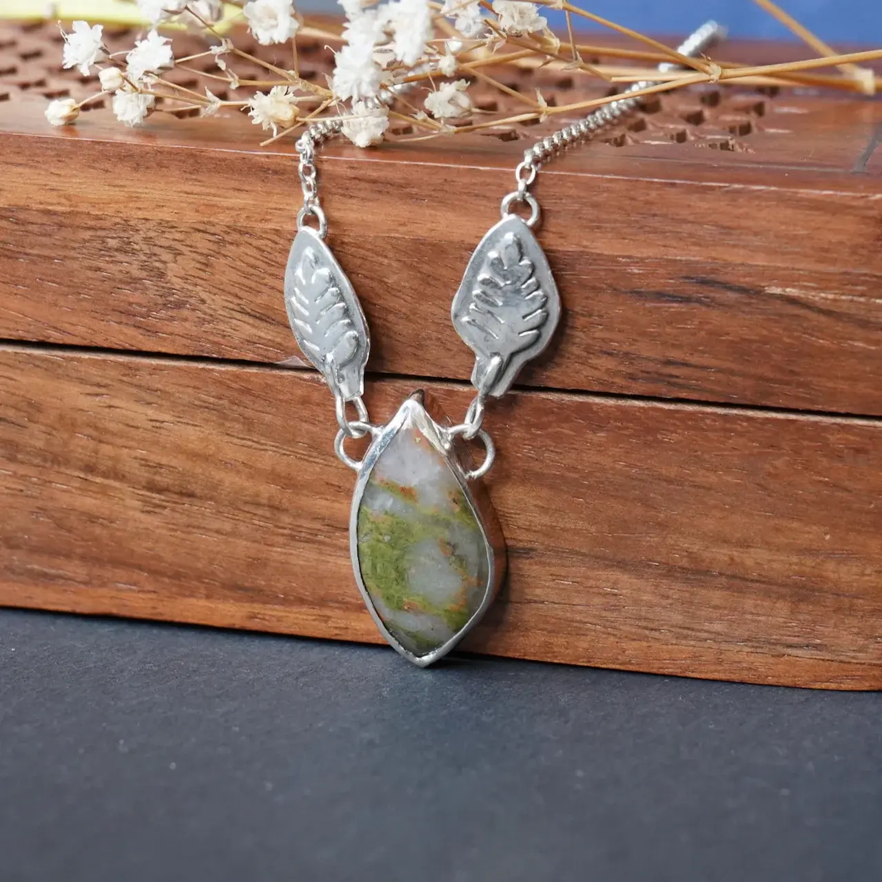 Scottish Lewisian Gneiss gemstone necklace