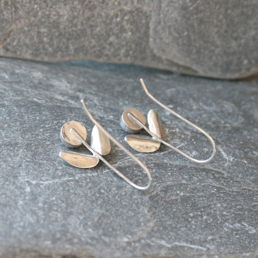 Thumbnail: Phosphosiderite gemstone earrings