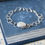 Thumbnail: Sterling silver moonstone toggle bracelet
