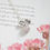 Thumbnail: Rose quartz silver flower necklace