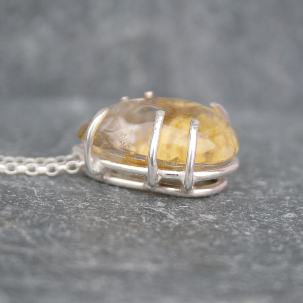 Thumbnail: Phantom quartz gemstone necklace