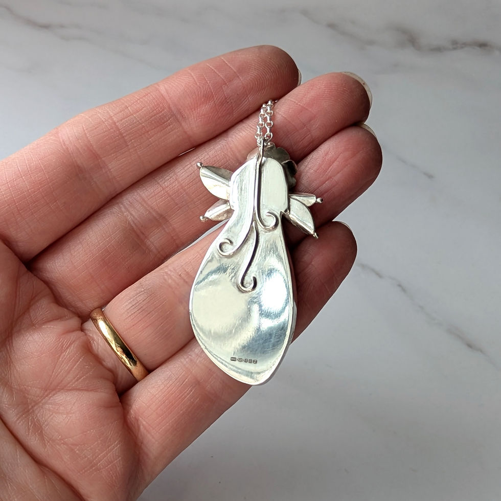 Thumbnail: Scottish Lewisian Gneiss gemstone pendant back