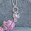 Thumbnail: Silver charm necklace with amethyst