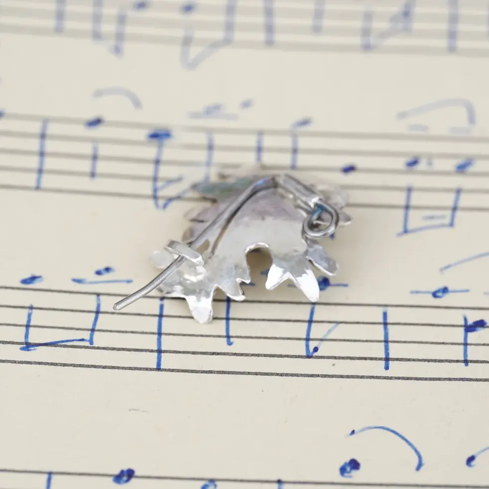 Thumbnail: Back of silver brooch