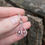 Thumbnail: Sterling silver toadstool woodland earrings