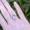 Thumbnail: Dendrite gemstone ring on hand
