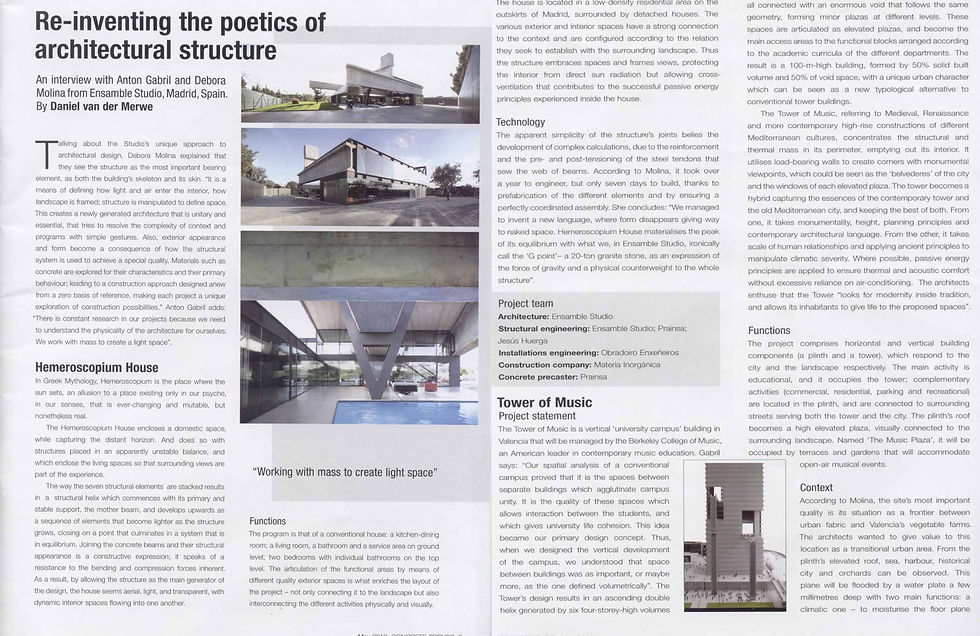 ENSAMBLE STUDIO CONCRETE TRENDS HEMEROSCOPIUM HOUSE