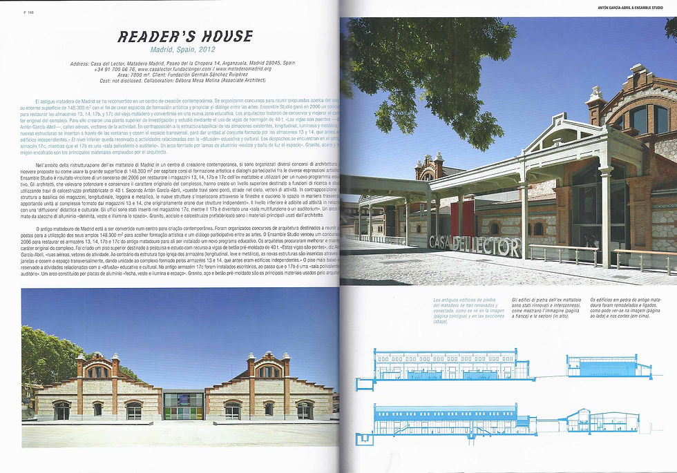 ENSAMBLE STUDIO ARCHITECTURE NOW 9 CERVANTES THEATRE + READER'S HOUSE