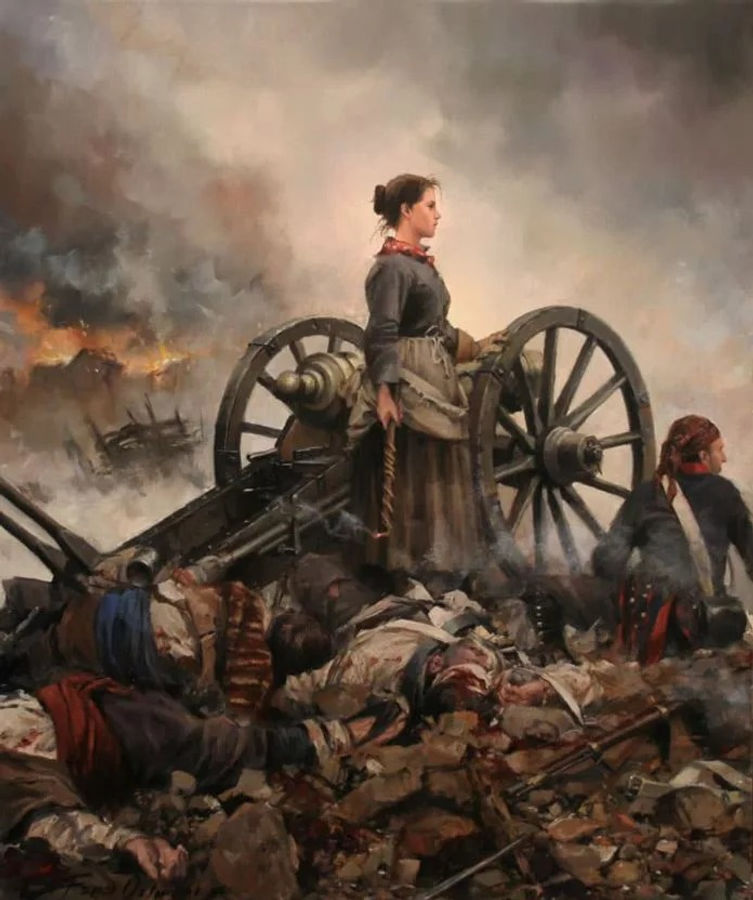 "Agustina de Aragón", de Augusto Ferrer Dalmau