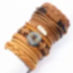 Thumbnail: 10 Pcs/Set Black Wrap Woven New Fashion Handmade Men Bracelets Male Women