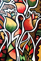 O jardim - Óleo sobre painel. Dimensões: 30cm x 60cm (Vendido)