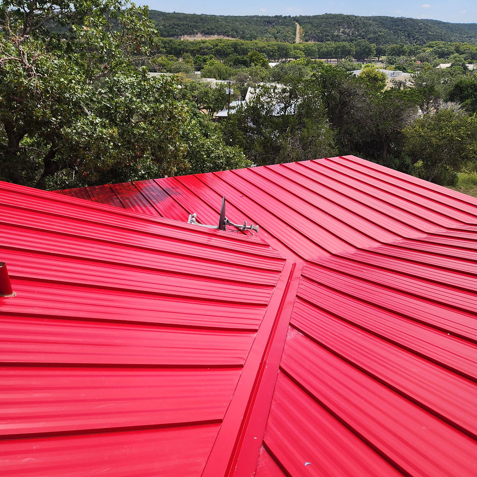 Metal roofing detail