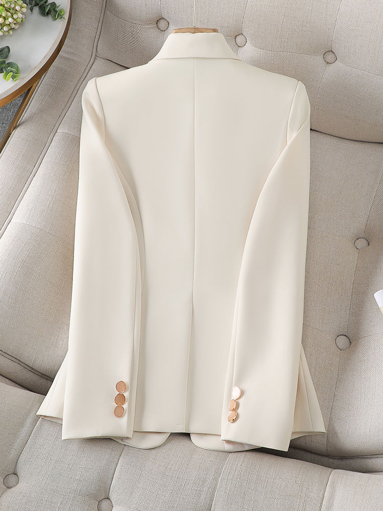 Thumbnail: Office Ladies Formal Blazer Women Beige Coffee Black Female Work Business Wear S