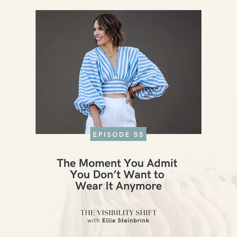 The Moment You Admit You Don’t Want to Wear It Anymore