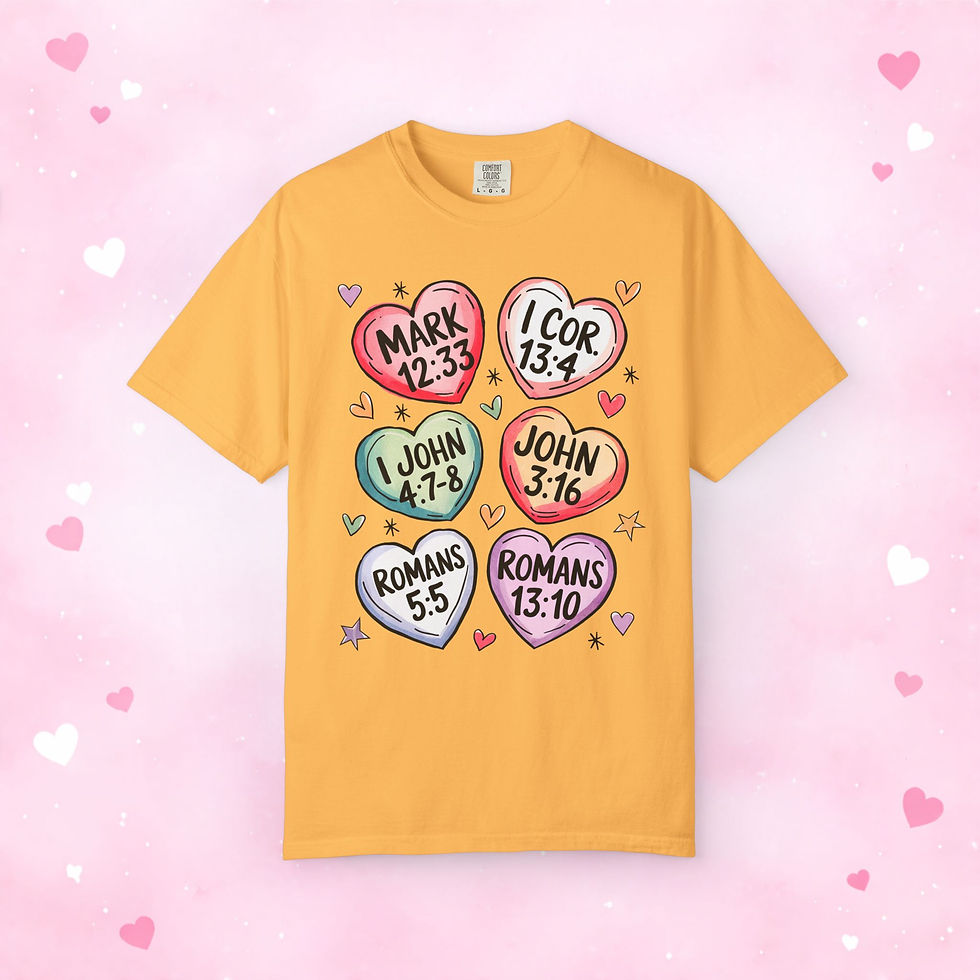 Thumbnail: Conversation Hearts Verses T-Shirt 