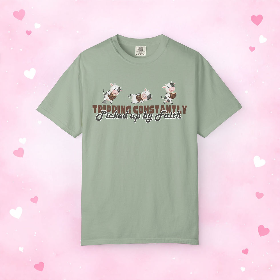 Thumbnail: “Tripping Constantly, Picked Up by Faith” T-Shirt 