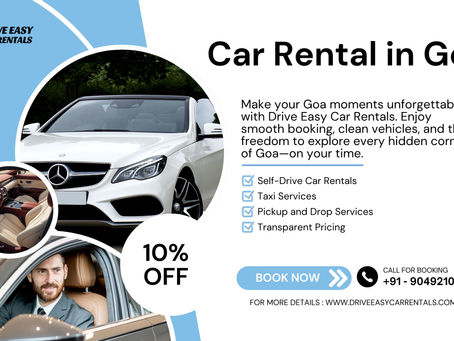 Car Rental in Goa – Your Journey Begins with Drive Easy Car Rentals