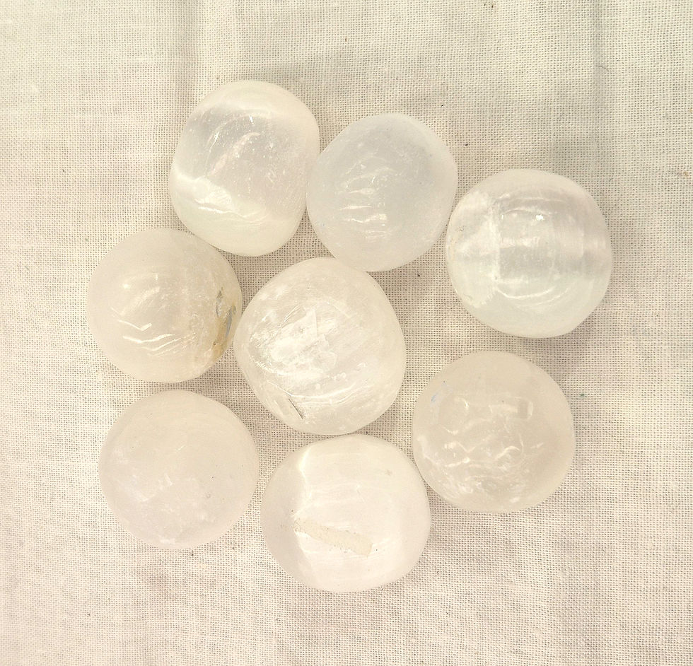 Selenite Tumble Stones
