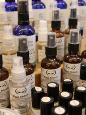 spray bottles containing mystically mindeds vibrational sprays