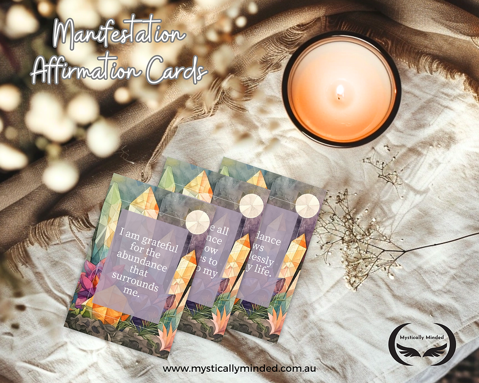 Thumbnail: Set of 30 Printable Manifestation Affirmation Cards