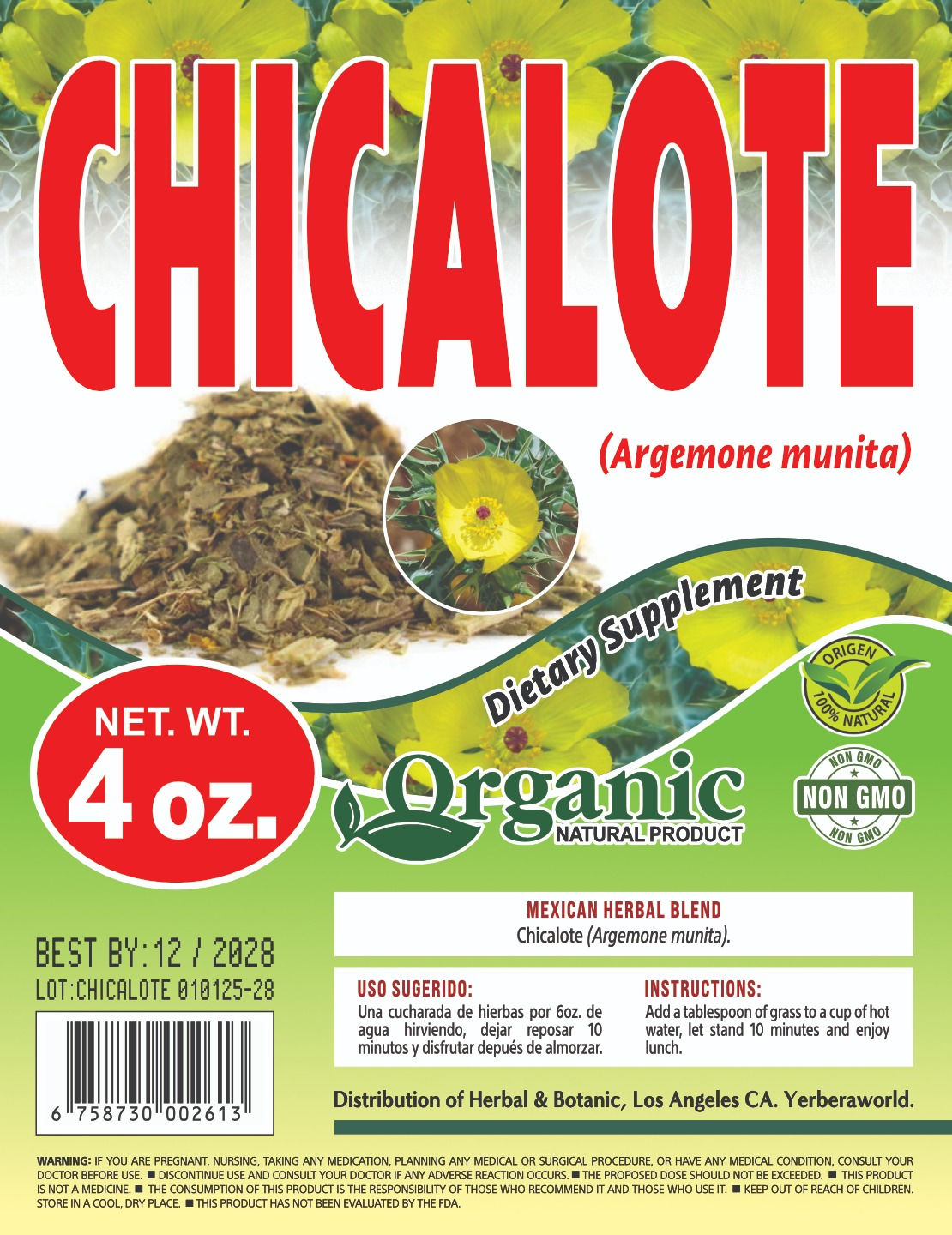 Chicalote/ Prickly poppy