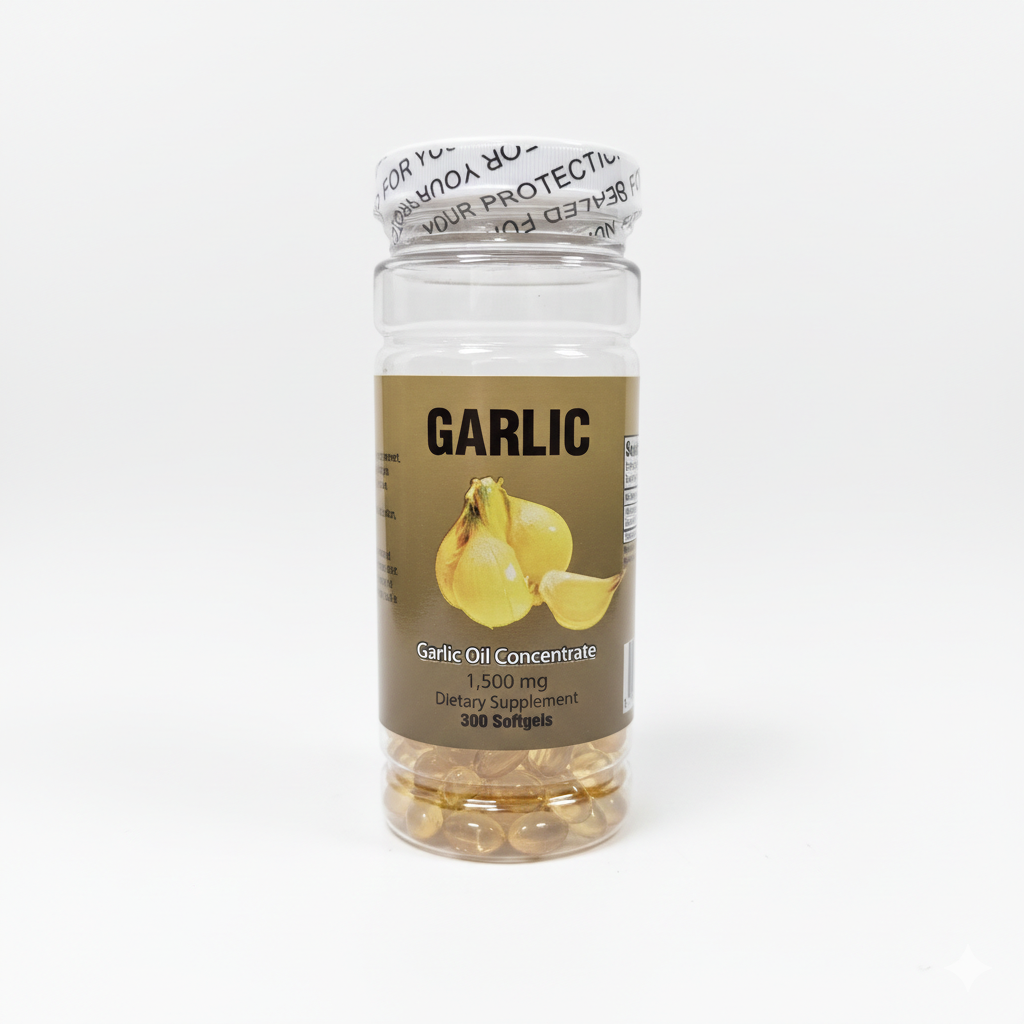 Garlic oil, Aceite de Ajo 1500 mg, 300 softgels