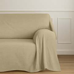 telo copridivano impermeabile beige