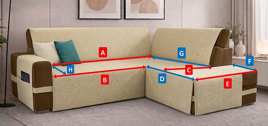 copridivano angolare su misura