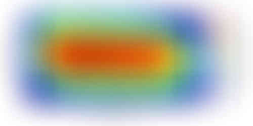 Tooth load distribution map with intensity up to 720 N/mm.