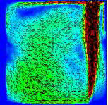 Foto de um experimento com água em escala