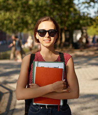 outdoor-summer-image-adorable-cute-caucasian-female-student-wearing-stylish-shades-backpac