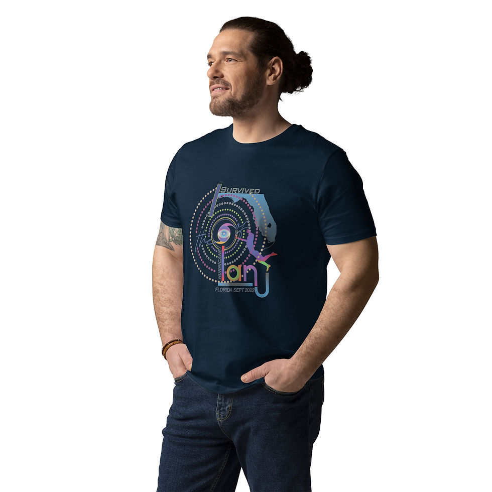 Thumbnail: I Survived the Eye of Hurricane Ian Unisex organic cotton t-shirt