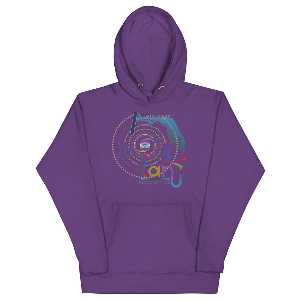 Thumbnail: I Survived Hurricane Ian Unisex Hoodie