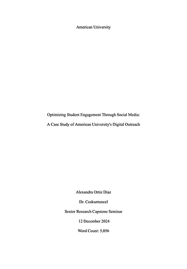 Optimizing Student Engagement Through Social Media_  A Case Study of American University's