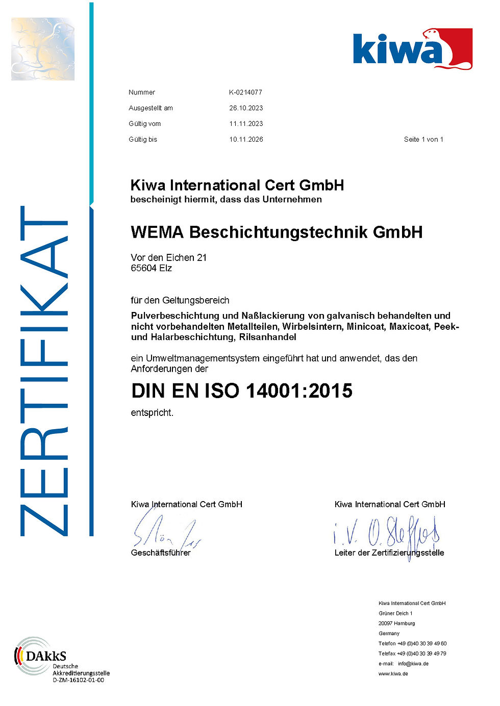 DIN ISO 14001