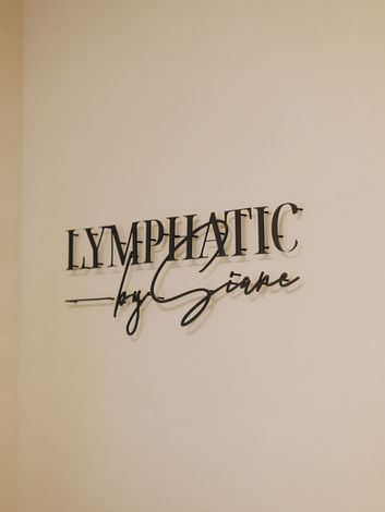Lymphatic By Siane Spa logo displayed on the wall
