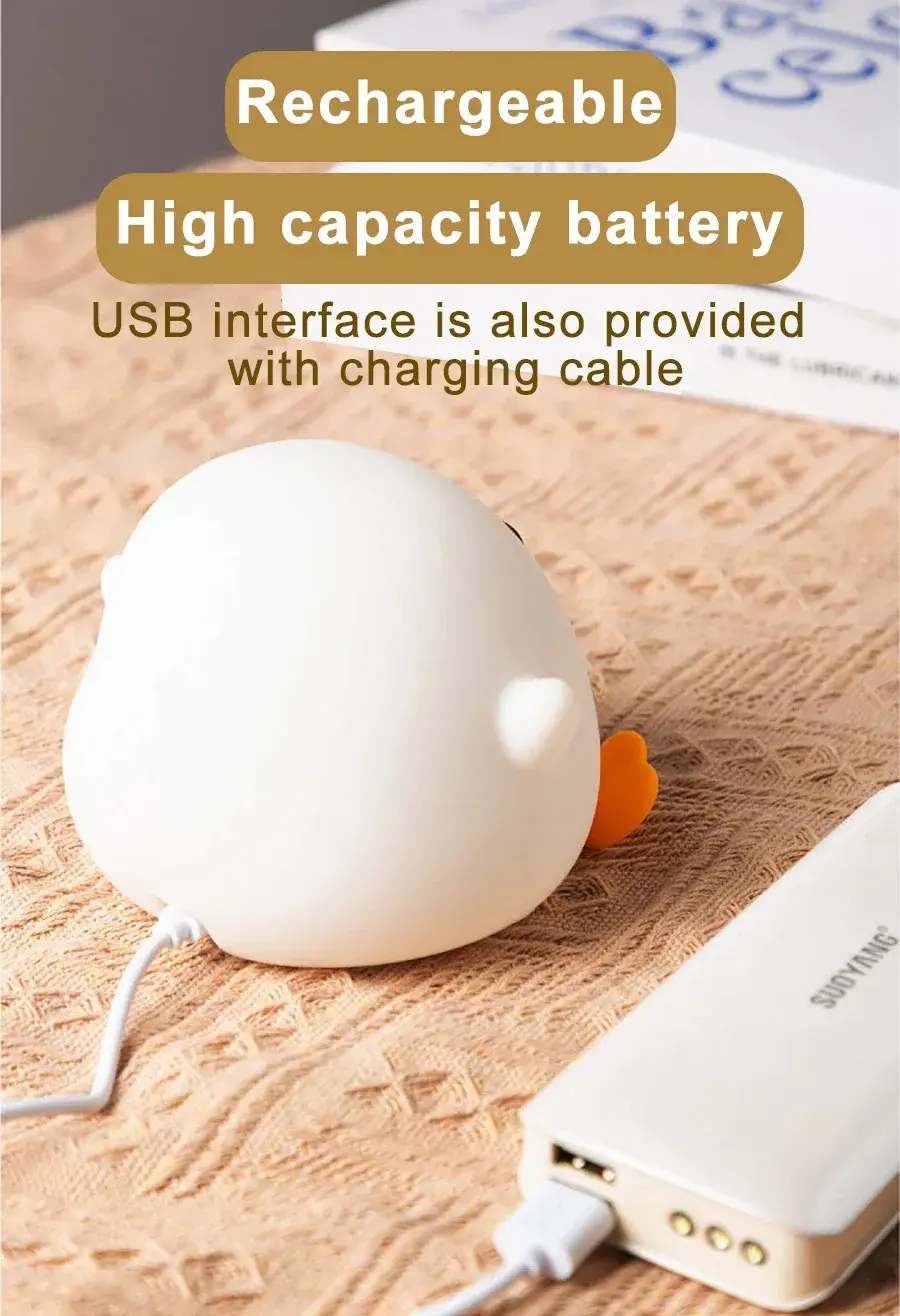 Thumbnail: Doudou Duck Silicone Alarm Lamp