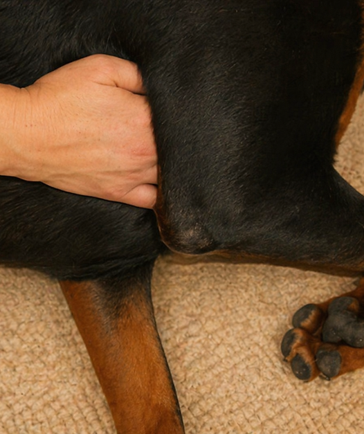 Lymphdrainage am Hund